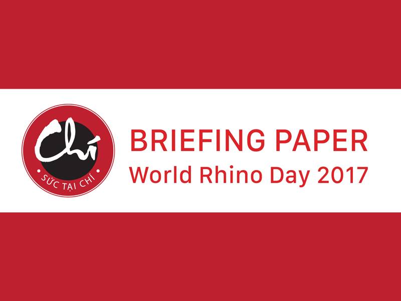 News -Chi Initiative: World Rhino Day Briefing Paper