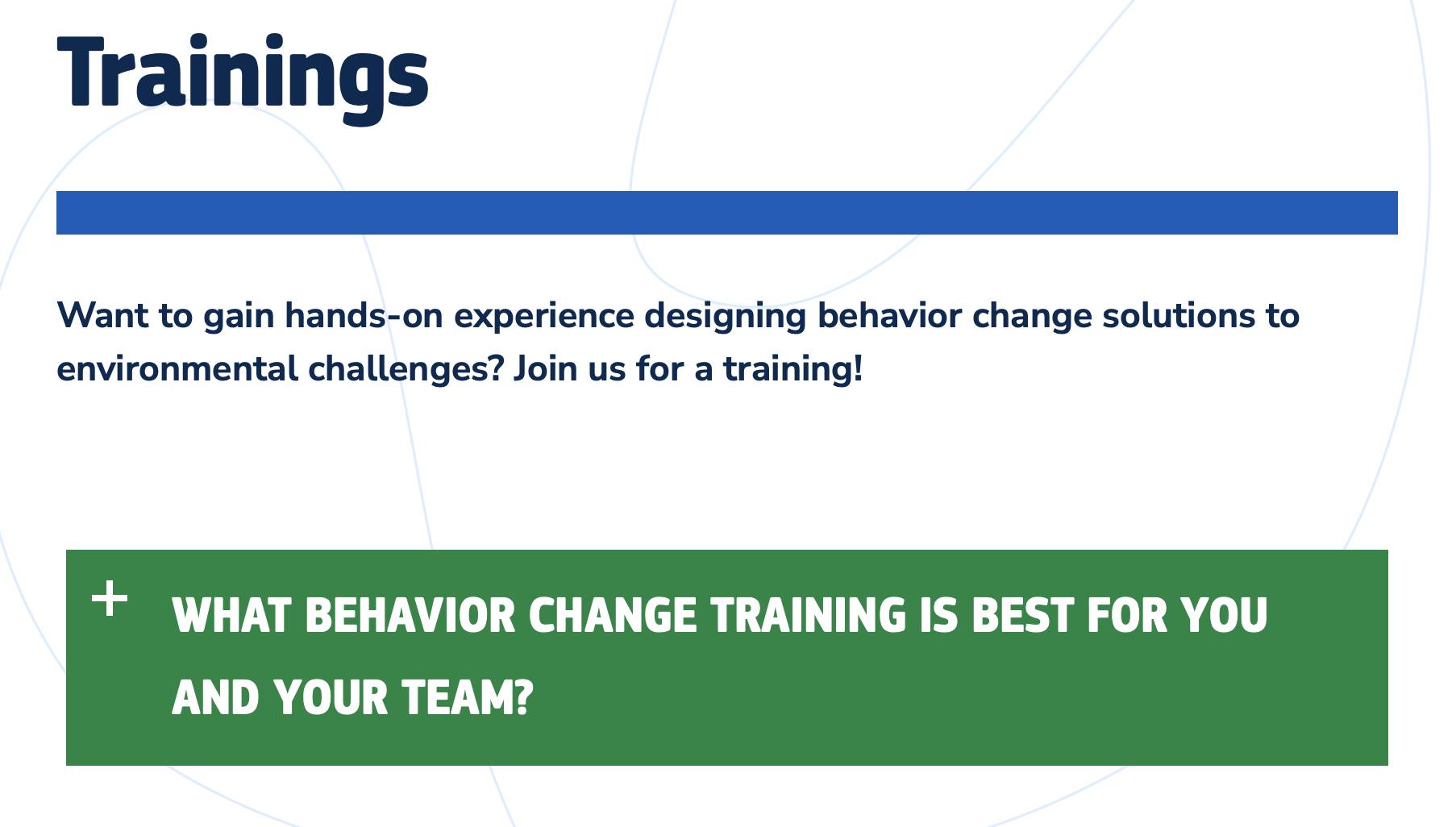 News -Rare: Trainings